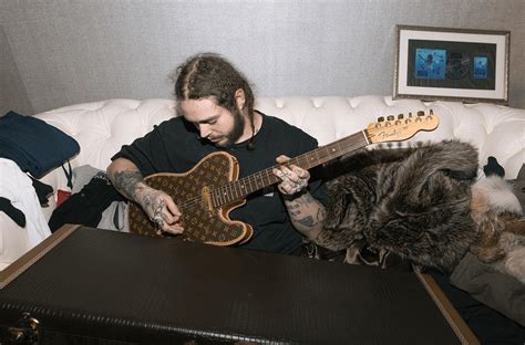 post malone louis vuitton guitar.